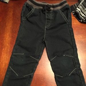 Trendy elastic waist skinny jeans